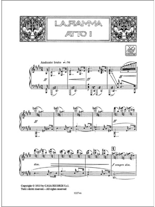 La Fiamma - RESPIGHI - Partition - Opéras